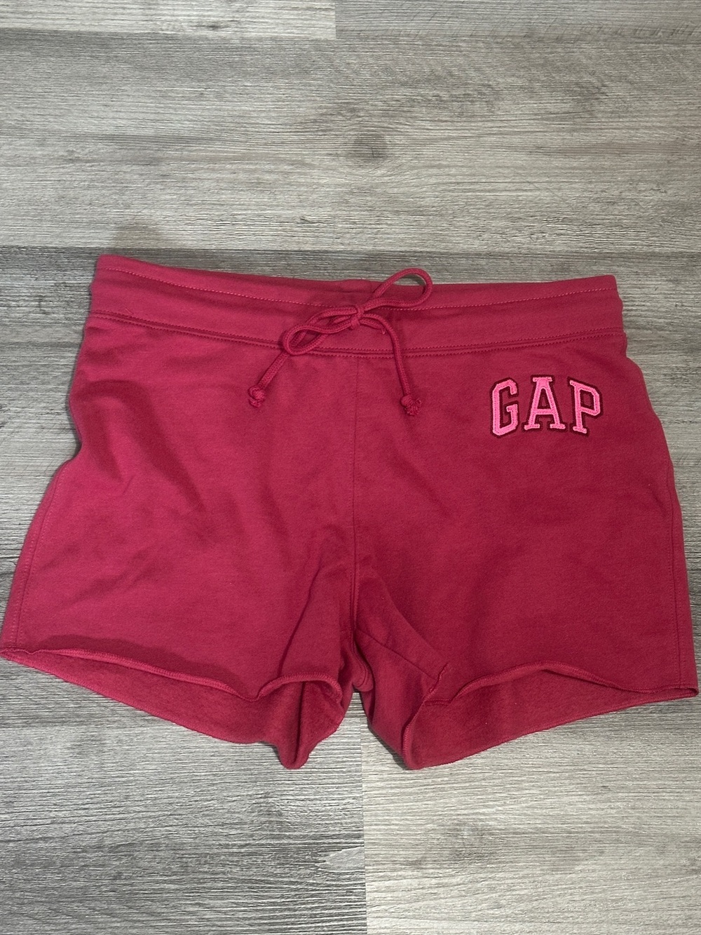 Y2K GAP Pink Logo Sweat Shorts
